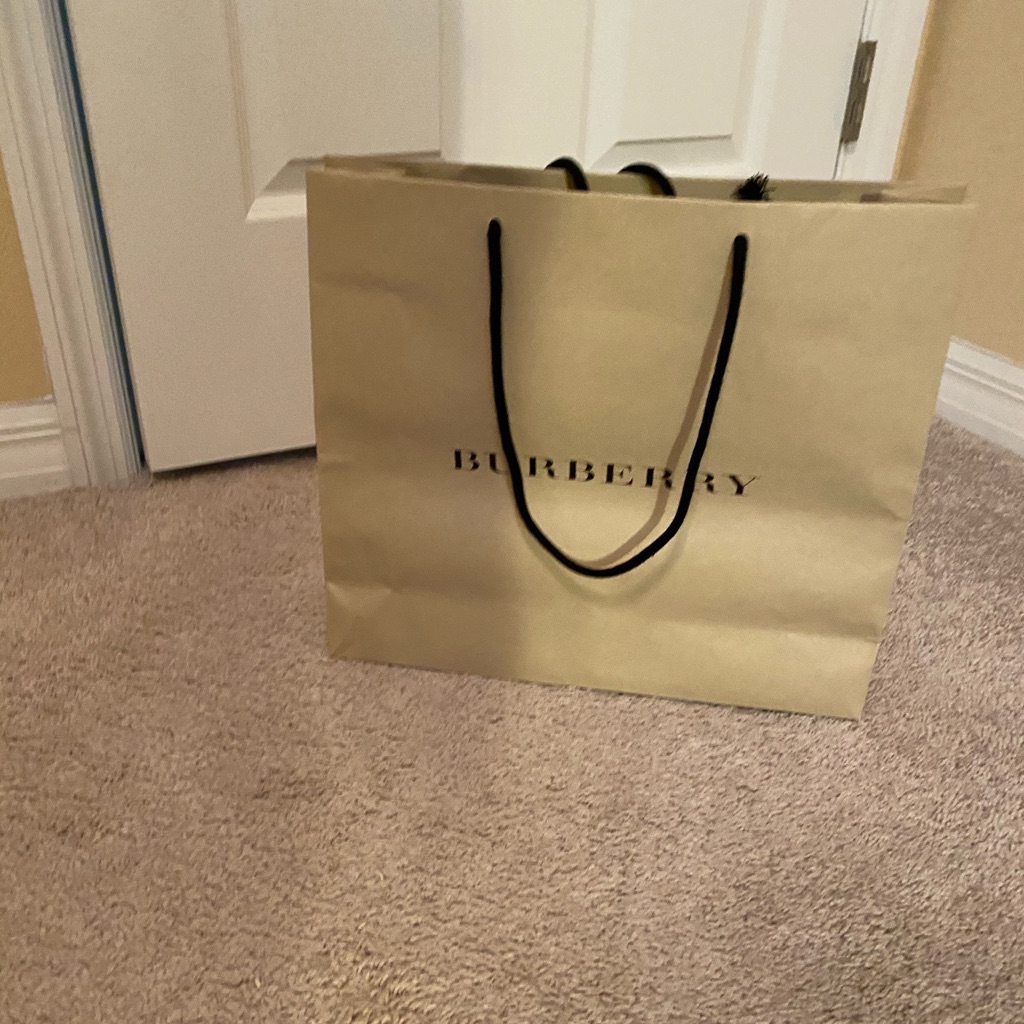 Authentic Burberry Paper Empty Bag